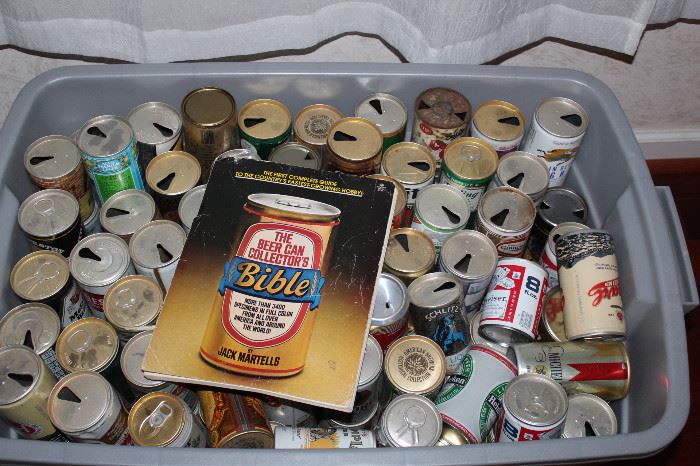 Large Lot of vintage beer cans