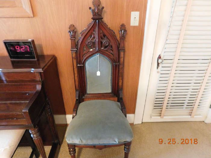 Antique Gothic chair.