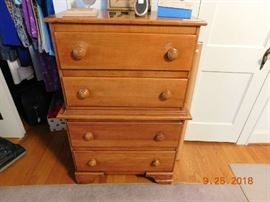 Maple chest on chest.