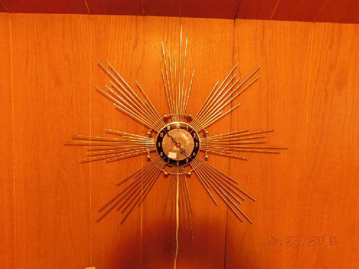 Mid Century Modern wall clock.