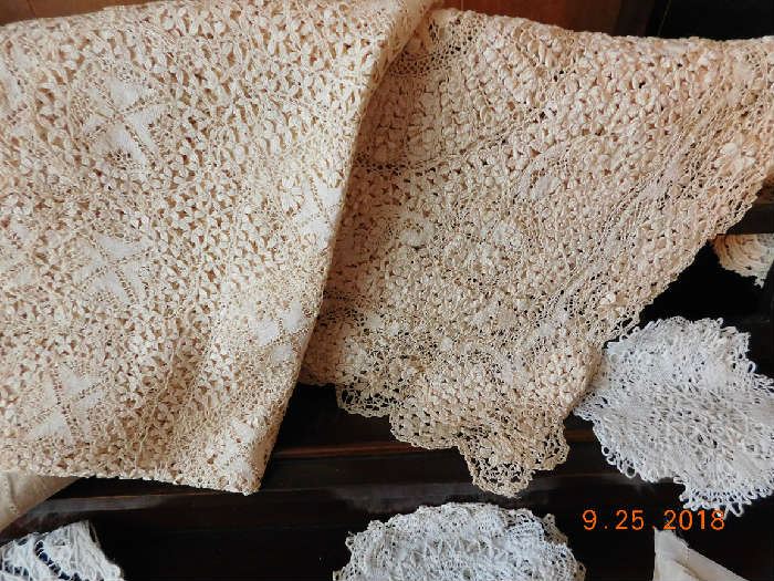 Vintage handmade lace.