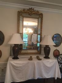 Antique French gilt mirror. quiet amazing.