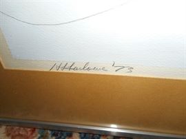 Horace Farlowe 1973 signature