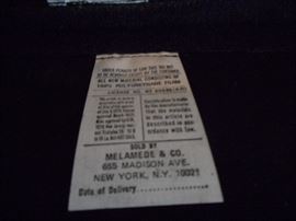 Label on Euroka Chair