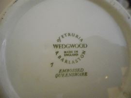 Wedgwood of Etruria & Barlaston Embossed Queensware