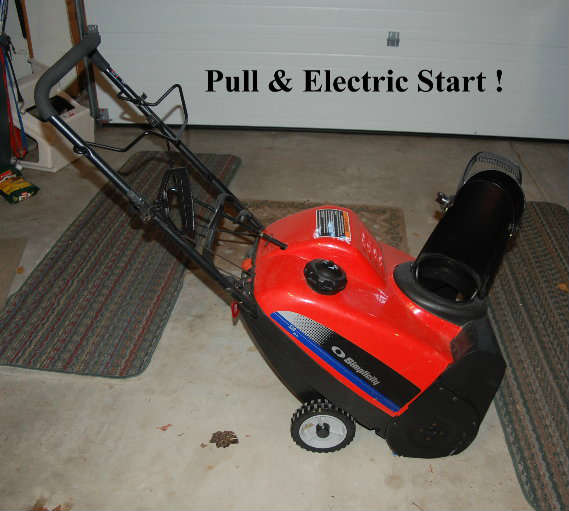 Like New Simplicity Snow Blower with both Pull & Electric Start! Starts on First Pull!