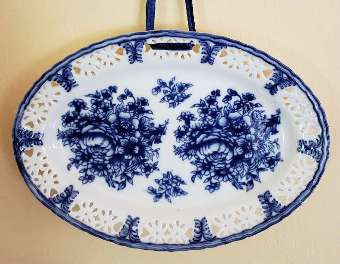 Blue & White Decorative Hanging Plate