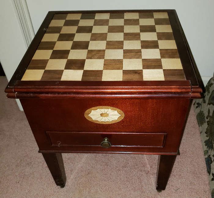 Game Table with Chess & Checkers and more