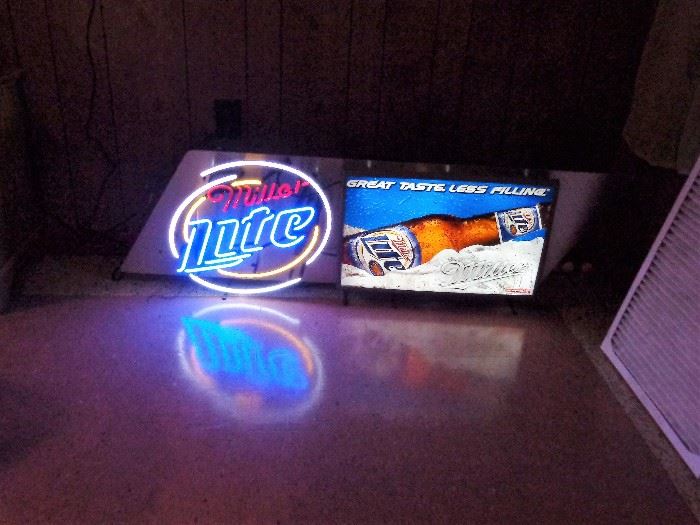 Miller Lite Neon Beer Sign