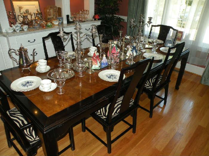 Beautiful oriental dining room set