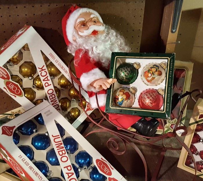 Christmas Ornaments and Santa