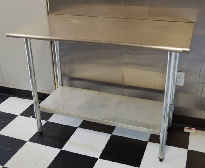 4 Foot Stainless Restaurant Table