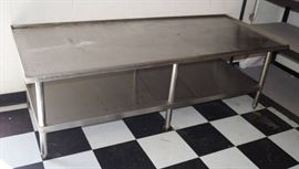 6 Foot Long Restaurant Stainless Table