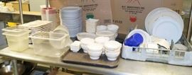 Big Lot Contents of Table  Lots of Dishes and M