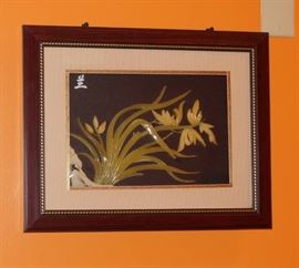 Lot of 2 Nice Asian Framed Pictures Very Cool