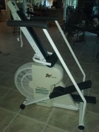 Exercise equipment stair stepper. WynTone AirStepper. In good condition. Gently used. Height: 57". Width: 24".

