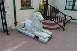 cement lion