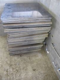 LOT OF 39 BLACK MARBLE SQUARES