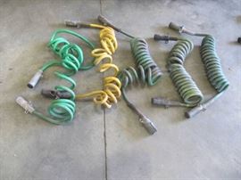 Lot of 5 Tractor to Trailer Light Cords..