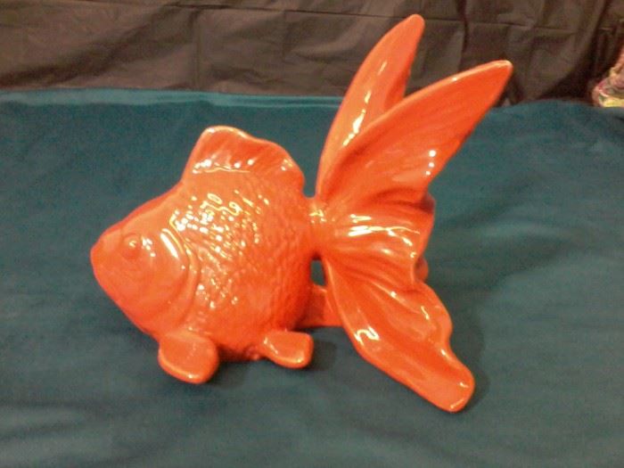 Decorative Red Ceramic Fish http://www.ctonlineauctions.com/detail.asp?id=759963