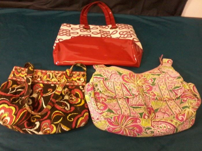 2 Vera Bradley Totes with 1 additional tote http://www.ctonlineauctions.com/detail.asp?id=760054