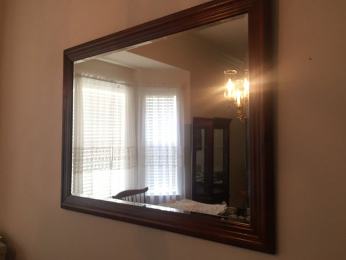 Wood framed mirror 3x4