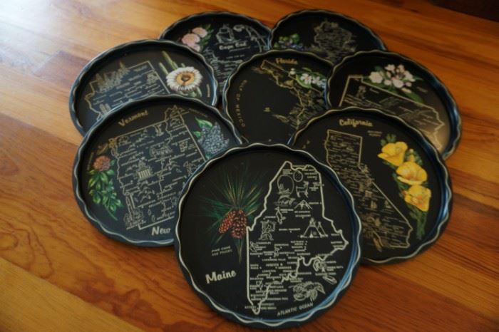 Vintage Collectible State Plates