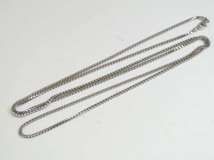 925 Silver Foxtail Wheat Necklace Chain