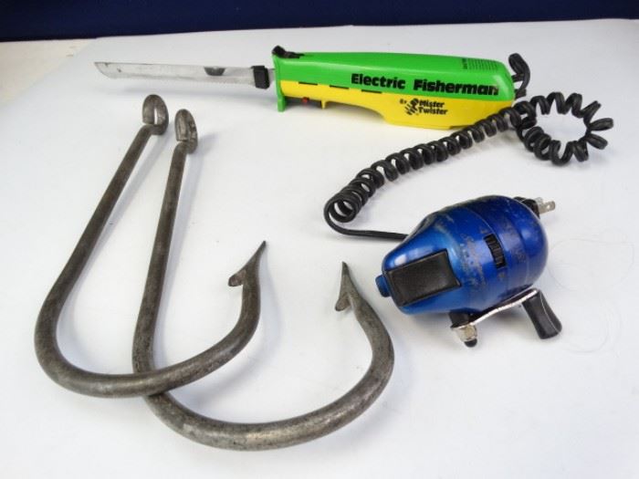 Fishing Value Bundle Electric Knife, Hooks, Reel