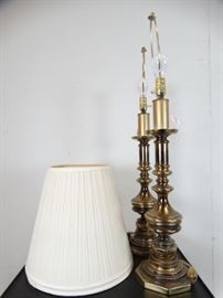 Pair of Brasslike Lamps