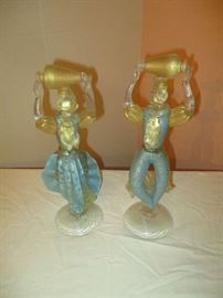 Murano glass figurines, excellent condition