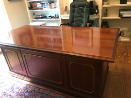 Cherry executive desk
