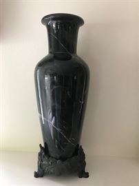 Pair of Maitland Smith marble vases