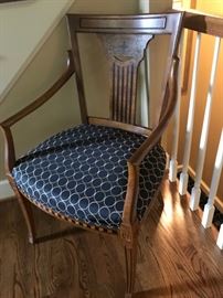 Stickley inlaid arm chair
