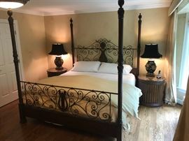 Drexel king bed with Stickley pillow top mattress