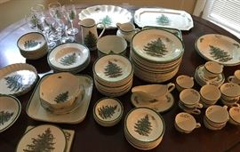 Huge set of Spode Christmas Tree china