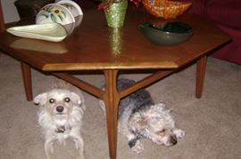 MID CENTURY HEXAGON COFFEE TABLE