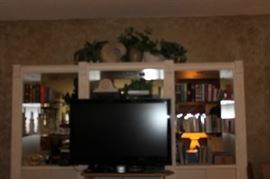 T.V., Books and Candles