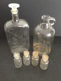 Chemistry Lab Bottles with Glass Stoppers https://ctbids.com/#!/description/share/49199