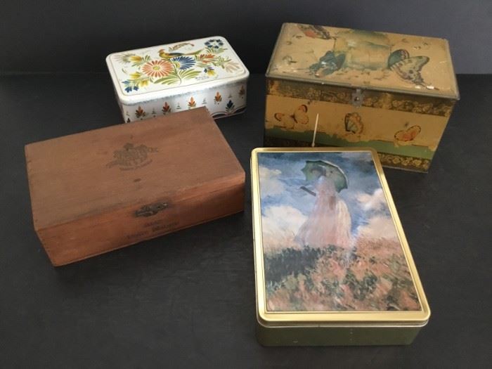 Wooden Cigar Box and Tin boxes           https://ctbids.com/#!/description/share/49213