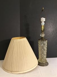 Glass Lamp with Metal Base https://ctbids.com/#!/description/share/49303
