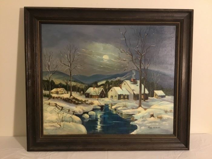 Winter Scene Painting https://ctbids.com/#!/description/share/49309