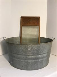 Laundry Day: Wash Tub & Wash Board https://ctbids.com/#!/description/share/49396