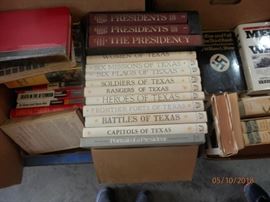 Lg Lot of books including Texas History