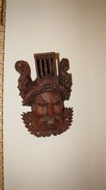 Hand carved wall art. 