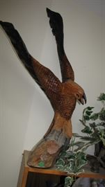 40" hand carved Eagle. 