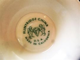 Flintridge Flint Ridge China, made in California. 