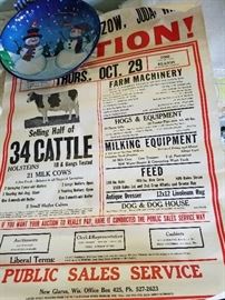 There are two of these Auction Posters