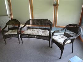 Indoor/Outdoor Wicker Set