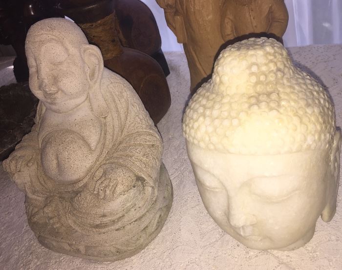 Buddha and goddess head